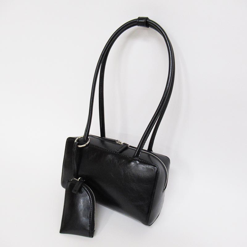 MID GIRL APPLIY ポーチ付きボストンショルダー BK/862233